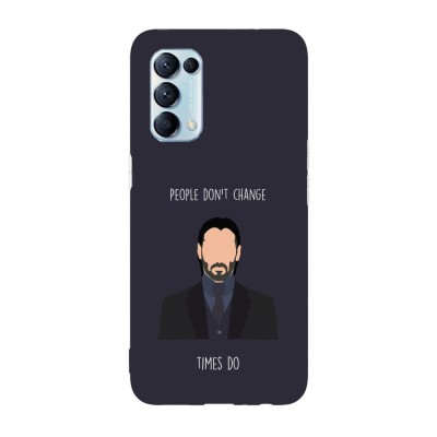 Husa compatibila cu Oppo A76, Viceversa, model People dont Change John Wick, Silicon, TPU foto