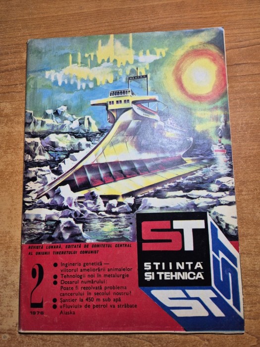 stiinta si tehnica februarie 1976-intreprinderea geamuri buzau,peugeot,vw