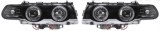 Set faruri tuning Bmw Seria 7 (E38) 09.1998-12.2001 BestAutoVest fata stanga+dreapta tip bec D2S+H7, transparent-negru