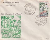 FILATELIE TEMATICA - PLIC NIGER FCD TEMATICA FAUNA ELEFANT, Stampilat