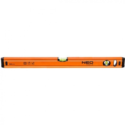 Nivela 60 cm, 2 bule, 1 o suprafata slefuita 71-062 foto