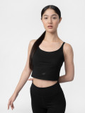 Bustieră de yoga din materiale reciclate pentru femei, 4F Sportswear