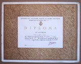 O.213 DIPLOMA ROMANIA UNIUNEA DE CULTURA FIZICA SI SPORT UCFS FEDERATIA ROMANA DE SCHI DINAMO 1966