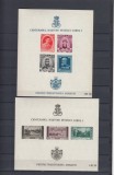 1939/40 LP 134 CENTENARUL CAROL I PENTRU INZESTAREA ARMATEI LOT 2 COLITE MNH, Nestampilat