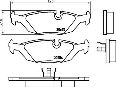 Placute frana Alpina B6 (E21); BMW Seria 3 (E30), Seria 3 Compact (E46), Seria 3 Touring (E30), Seria 5 (E28), Seria 6 (E24), Seria 7 (E23), Seria 7