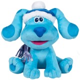 Jucarie din plus Blue cu fes si fular, Ghicitorile lui Blue si Tu!, 23 cm, Play By Play