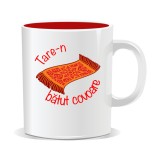 Cana personalizata cu mesaj &bdquo;tare&rdquo;, Tare-n batut covoare