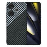 Husa pentru Xiaomi Poco F6, Techsuit, Carbonite FiberShell, Gri