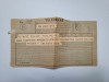 Telegrama condoleante Teofil Baciu catre Maria Botis (1873-1940) Arad 1940