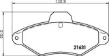 Placute frana fata Citroen Xantia (X1), 03.1993-07.1999, marca SRLine S70-0179