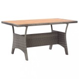Gossi masa de gradina, gri, 120x70x66 cm, lemn masiv de acacia