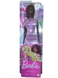 Papusa Barbie Glitz Outfits Dark Skin &amp; Pink Dress (hjr94)