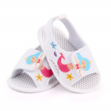 Cumpara ieftin Sandalute albe pentru fetite - Sirena (Marime Disponibila: 3-6 luni (Marimea 18