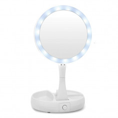 Oglinda cu iluminare My FoldAway Mirror, 15 x LED, 3 compartimente foto