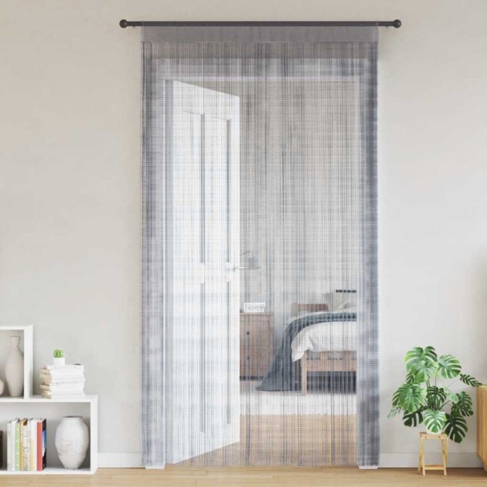vidaXL Perdele șir 2 buc Gri deschis 140x250 cm 4102050