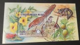Madagascar &ndash; Faună endemică, bloc filatelic ștampilat 1989 &ndash; Păsări și animale rare &ndash; A40