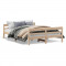 Cadru de pat cu tablie, 140x200 cm, lemn masiv de pin GartenMobel Dekor