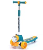 Trotinetă Scooter Copii cu Far Luminos | Plastic si Metal | Peste 3 ani | Dimensiuni 30x61x78 cm