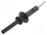 Cablu de măsurare ELECTRO-PJP 10A 5kV mufă banană 4mm capăt liber 1m negru