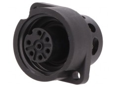 Conector Circular Mamă 7-PIN Argintat 10A RD24