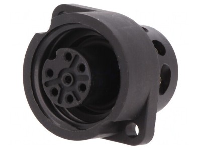 Conector Circular Mamă 7-PIN Argintat 10A RD24 foto