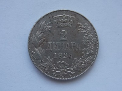 2 DINARI 1925 SERBIA foto