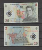 Bancnota 20 Lei 2023 Ecaterina Teodoroiu Polimer UNC, Romania. Noua, Necirculata