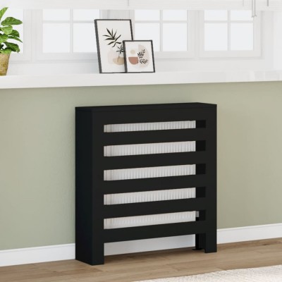 vidaXL Mască pentru calorifer, negru, 78x20x82 cm, lemn prelucrat 852682 foto