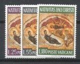 Serie Completă Vatican 1967 Nașterea Domnului Crăciun Frescă Bizantină Icoană Pruncul Iisus Neștampilate - A810