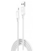 Cablu transfer date si incarcare XO NB235 USB-A - USB-C 2.4A Brodat 1m, Alb