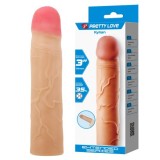 Extensie Penis Pretty Love Kylian, +7.6cm, TPR Silicon, 20cm Lungime, Prelungitor Reutilizabil