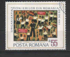 974 Romania,LP 844-A 25-a aniv. a Org. de Pionieri-STAMPILATE foto