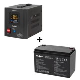 Kit UPS pentru centrala termica 800VA/500W cu acumulator GEL 12V 100Ah