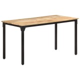 Cumpara ieftin Masa de bucatarie, 140x70x76 cm, lemn de mango nefinisat