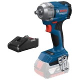 Bosch GDS 18V-350 + GAL 18V-40 - Masina de insurubat cu impact fara acumulatori Li-Ion 18 V - Ah patrat 1/2 inch 350 Nm M10-M18 + Incarcator acumulato