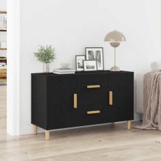 vidaXL Bufetă Stejar negru 100x36x60 cm lemn prelucrat 862094