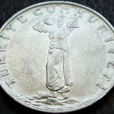 Moneda 25 KURUS - TURCIA, anul 1968 *cod 1407 B