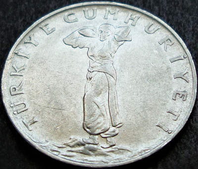 Moneda 25 KURUS - TURCIA, anul 1968 *cod 1407 B foto