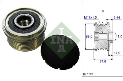 INA 535 0246 10 Sistem roata libera, generator foto