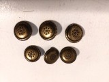 Lot 6 nasturi metalici 15mm diametru