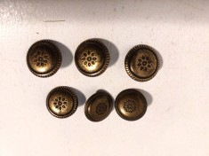 *Lot 6 nasturi metalici 15mm diametru