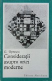 Consideratii asupra artei moderne - G. Oprescu