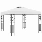 Pavilion de gradina, alb, 3 x 3 m, 180 g/m&sup2;