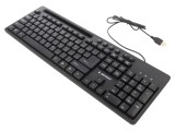 Tastatură USB Neagră cu Cablu 1,5m US Layout