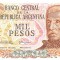 Argentina 1 000 1000 Pesos 1976-83 P-304b UNC