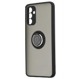 Husa glinth magnet auto si inel rotativ compatibila cu samsung galaxy a13 5g, htpmag, black