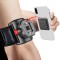 Techsuit - Sports Armband with Phone Locker (TSA1) - Velcro Mounting Strap, Quick Button Release, 3M Glue, max 6.8&amp;quot; - Black