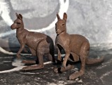 Animale plastic Australia zoo figurine cangur mamici Britains vintage T1