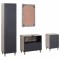 Set dulap baie 4 buc. Gri Lemn de mango solid - 8