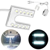 Lampă LED pentru mașină de cusut, g&acirc;t de g&acirc;scă flexibil, bază magnetică, 110-265V, ștecher UE